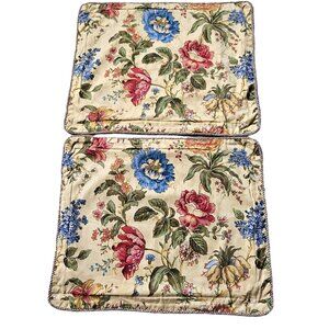 Waverly Carriage House Pillow Shams Standard Floral Rose Cottage Farmhouse 2pc